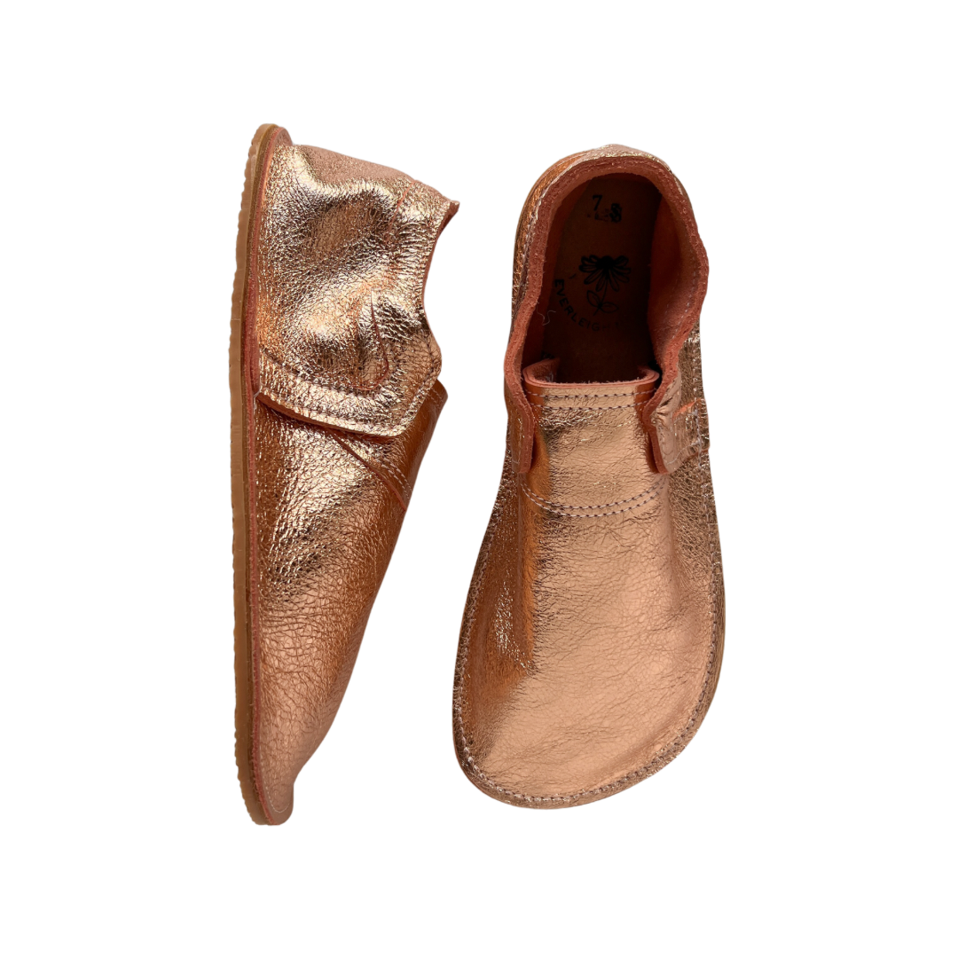Ready To Ship - Rose Gold Women's Slip Ons 7.5 Standard