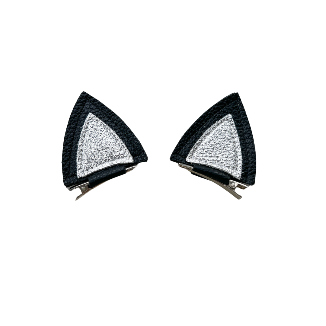 Black Cat Ear Alligator Clips - RTS