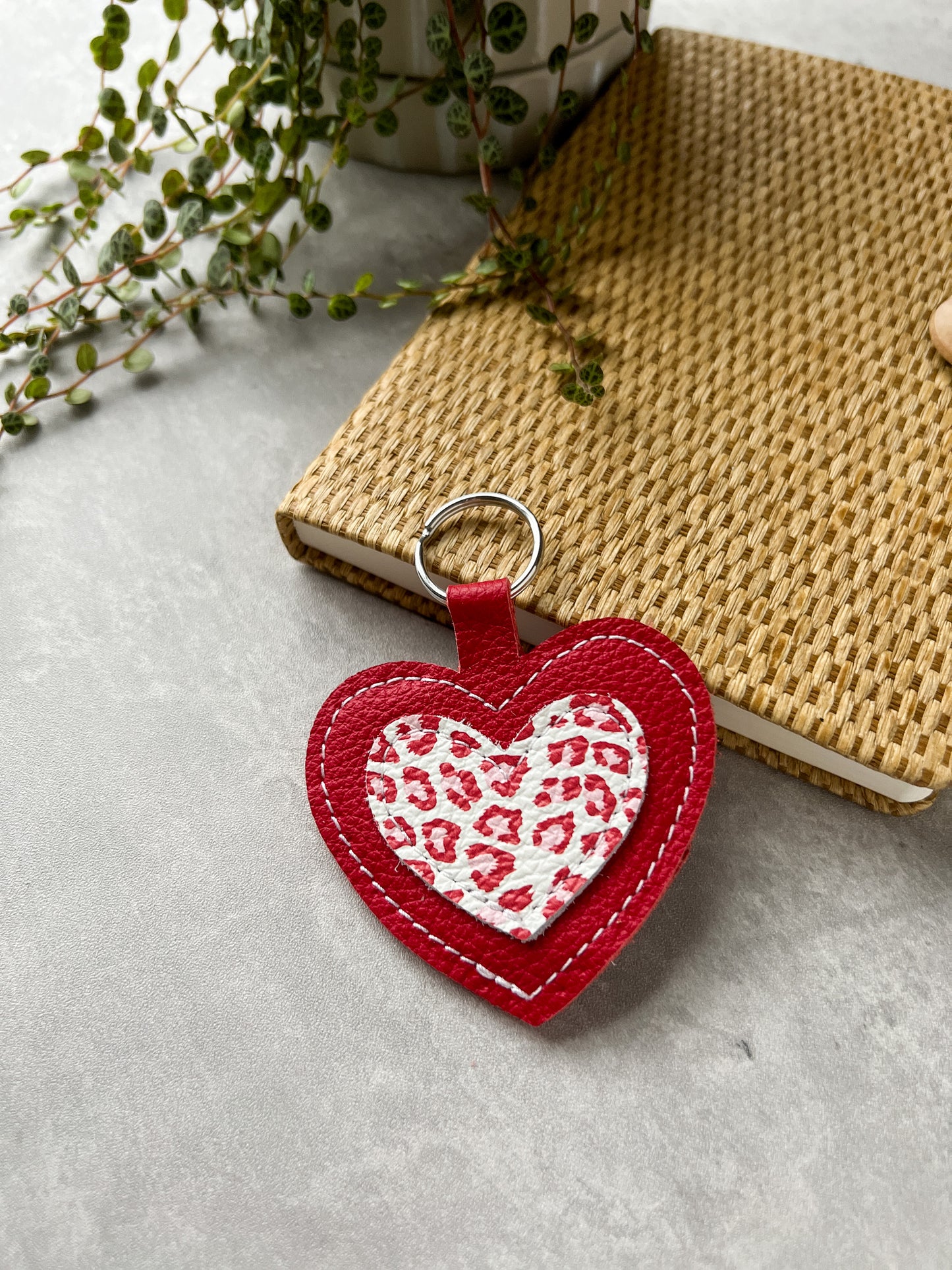 Load image into Gallery viewer, Layered Heart Keychain - January Special Edition
