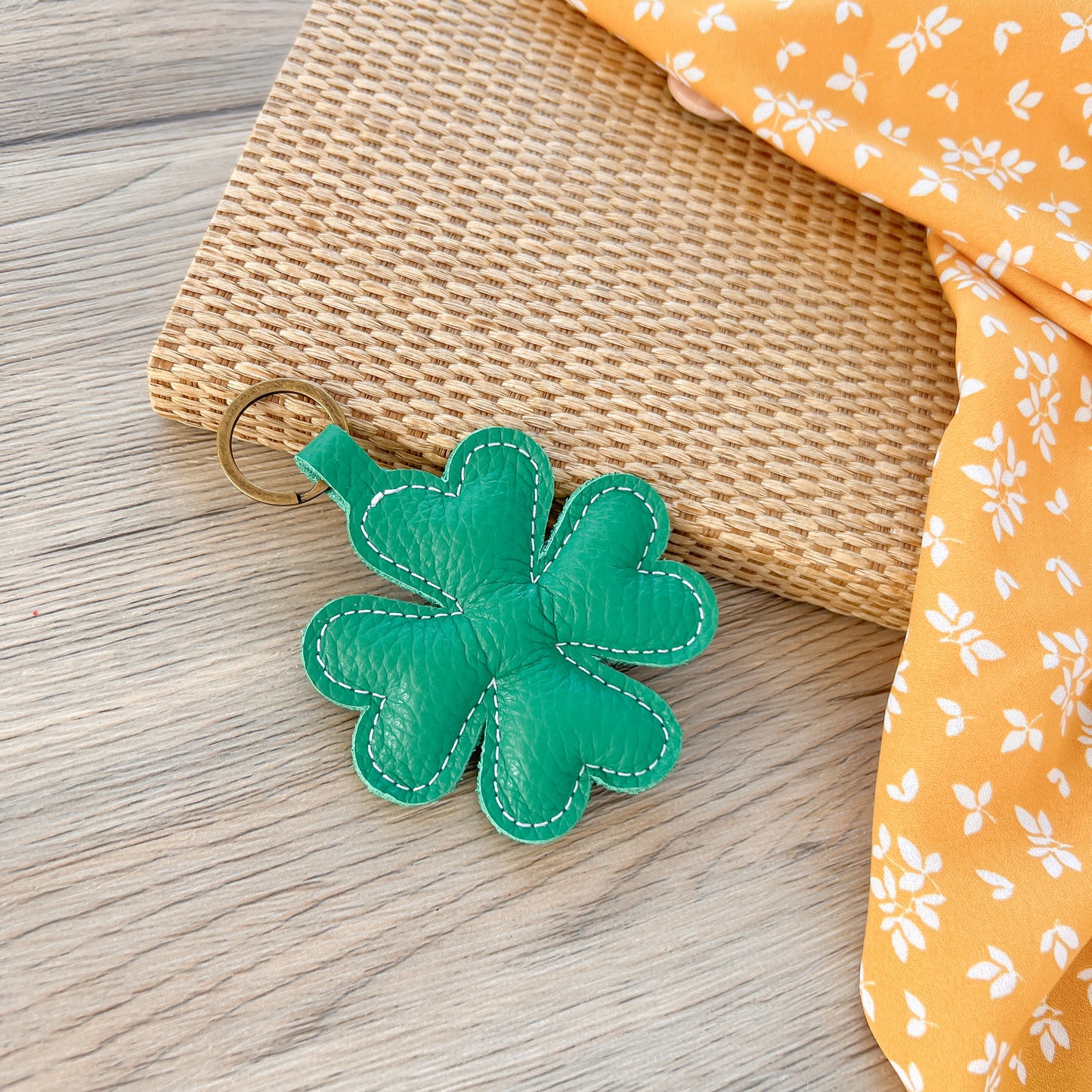 Four Leaf Clover Pillow Keychain - Spring Special Edition
