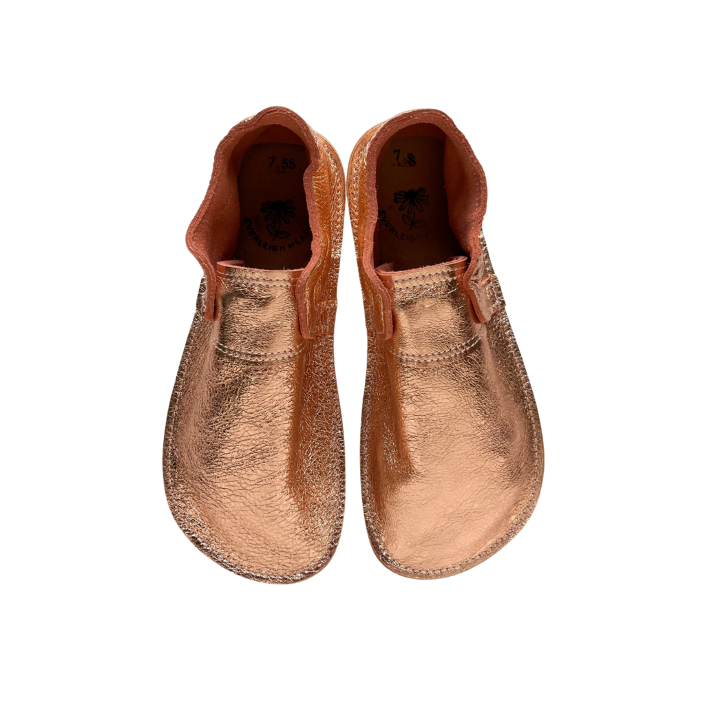 Ready To Ship - Rose Gold Women's Slip Ons 7.5 Standard