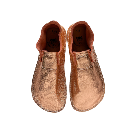 Ready To Ship - Rose Gold Women's Slip Ons 7.5 Standard