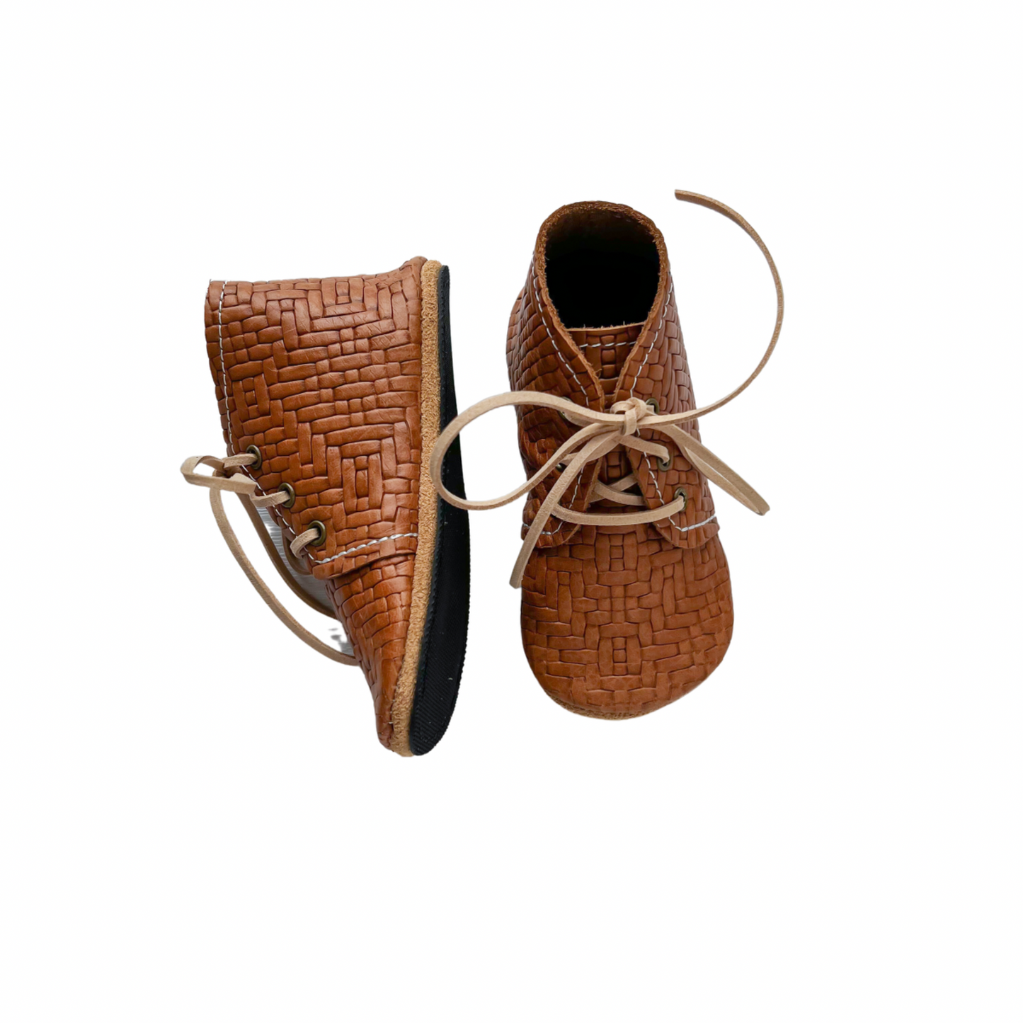 Oxfords (High Top) - Saddle Weave
