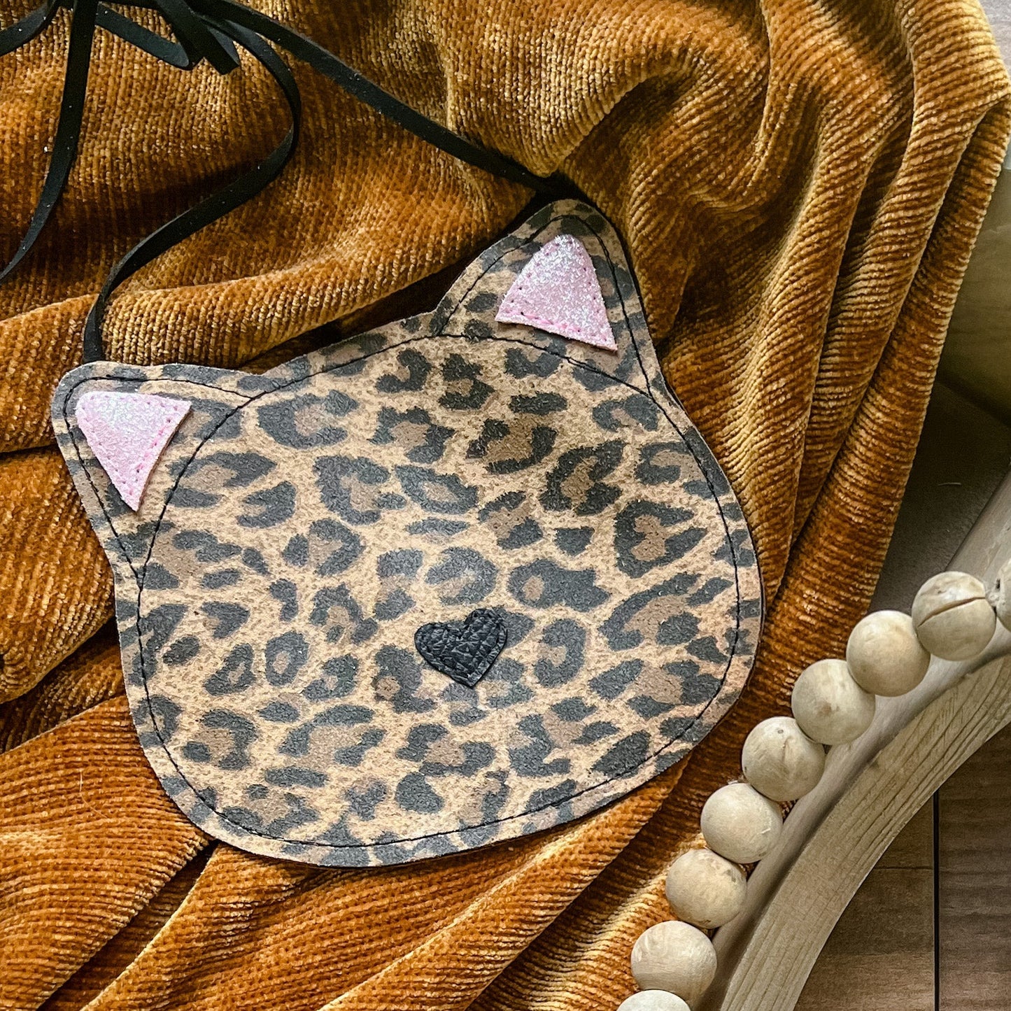 Cat Purse - Cheetah Suede