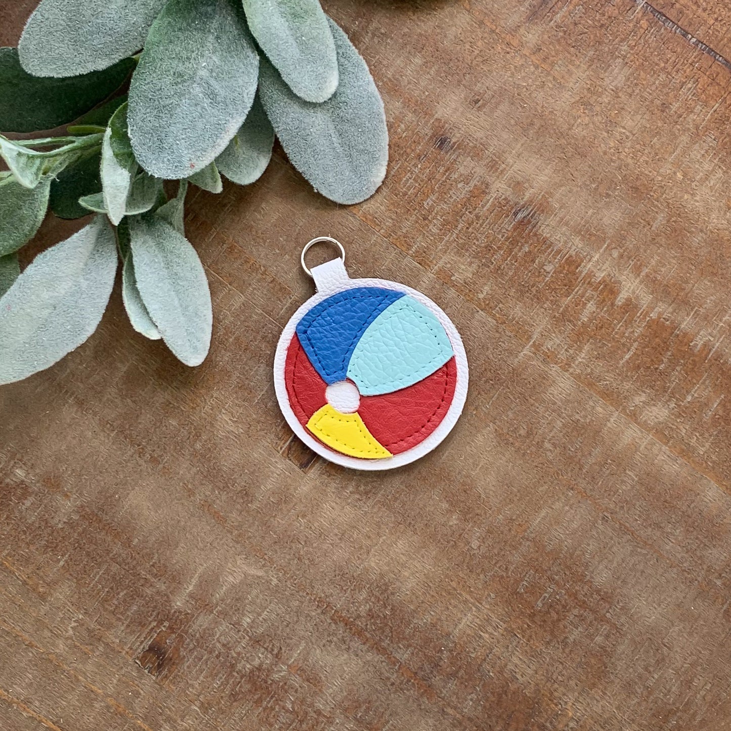 Load image into Gallery viewer, Beach Ball Keychain
