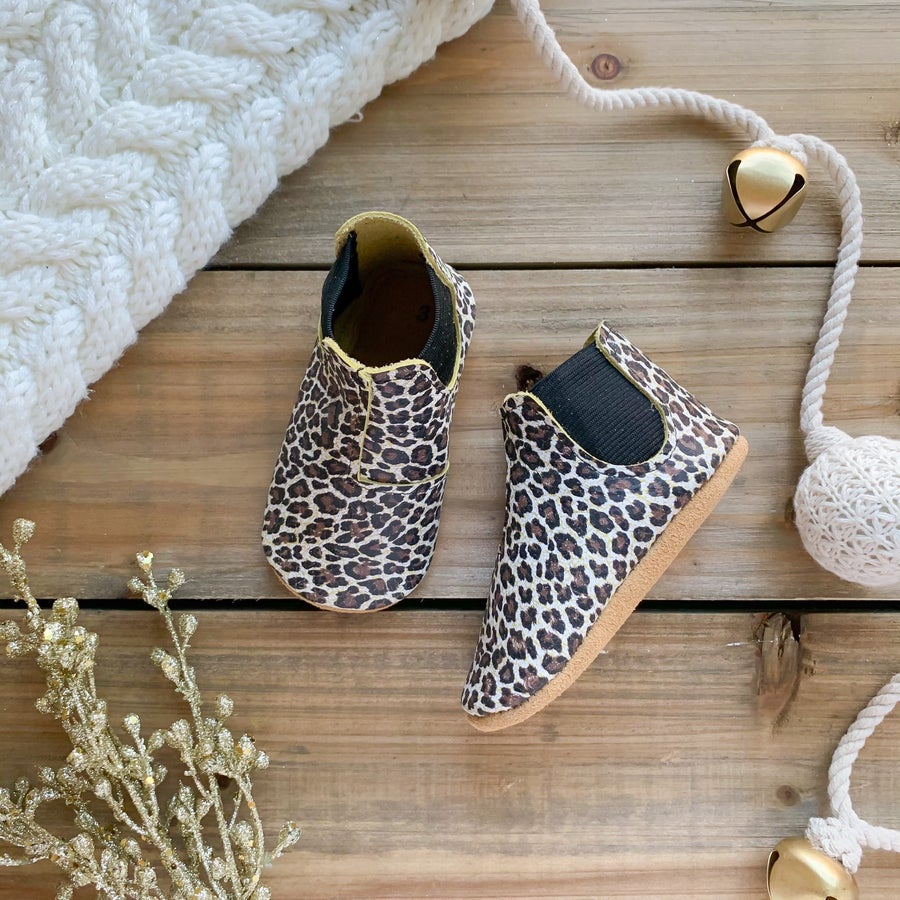 Crackle Cheetah Chelsea Boots - RTS
